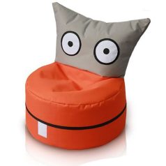 OWL a cuki lény gyermek babzsákfotel - szürke-narancs