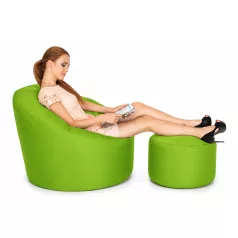 Grande XXL Babzsák + Ajándék Puff - lime green