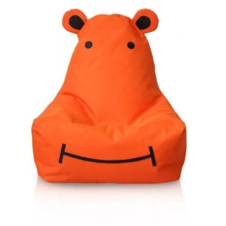 HIPPO a víziló gyermek babzsákfotel - narancs