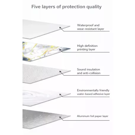 3 m x 60 cm-es öntapadós PVC fali paneltekercs márvány mintával