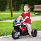 Elektromos motorkerékpár gyerekeknek - fekete-piros színben - 380W