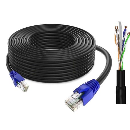 Kültéri LAN CAT6e ethernet kábel 20m