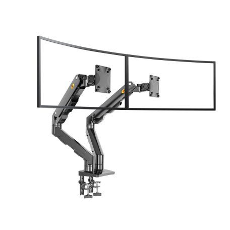 NB G55 állítható magasságú dupla forgatható asztali monitor tartó (27"-34") 68 cm - 86 cm közötti képátlókhoz