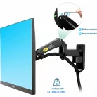 NB F150 állítható magasságú forgatható asztali monitor tartó (17"-35") 43  cm - 89 cm közötti képátlóhoz