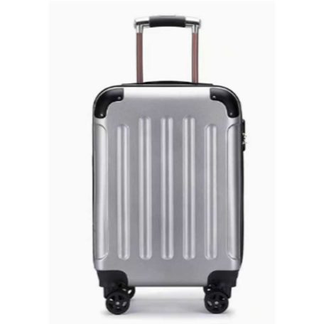National Traveller keményfalú kerekes kabinbőrönd - 55 x 22 x 35 cm - minden légitársasághoz - szürke