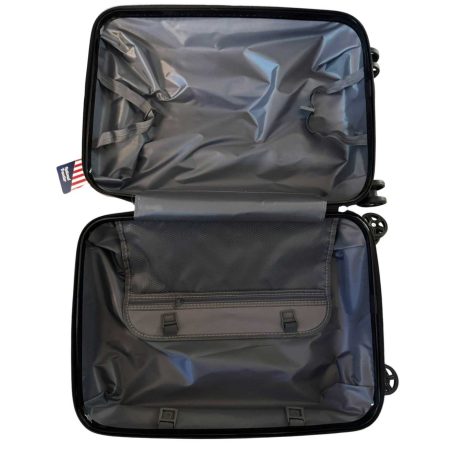 National Traveller keményfalú kerekes kabinbőrönd - 55 x 22 x 35 cm - minden légitársasághoz - szürke