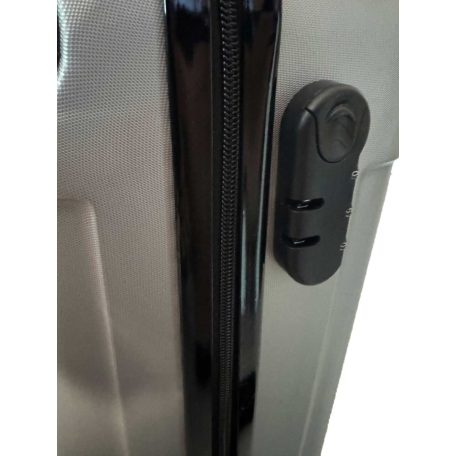 National Traveller keményfalú kerekes kabinbőrönd - 55 x 22 x 35 cm - minden légitársasághoz - szürke