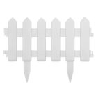 5 db -os műanyag ágyásszegély készlet fehér színben