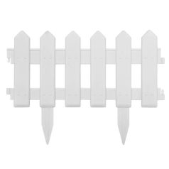 5 db -os műanyag ágyásszegély készlet fehér színben