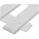 5 db -os műanyag ágyásszegély készlet fehér színben