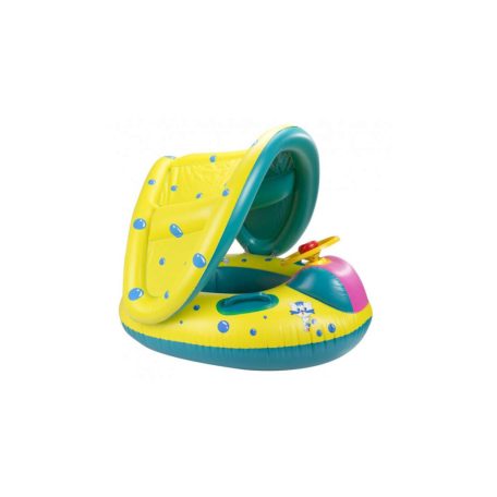 Felfújható úszógumi gyerekeknek napellenzővel – summer sea mintával - 80 cm