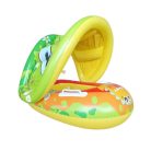 Felfújható úszógumi gyerekeknek napellenzővel – dinoszauruszos mintával - 70 cm