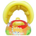 Felfújható úszógumi gyerekeknek napellenzővel – dinoszauruszos mintával - 70 cm