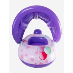   Felfújható úszógumi gyerekeknek napellenzővel – állatos mintával - 70 cm