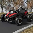 Elektromos terepjáró gyerekeknek 12V akkumulátorral, LED világítással