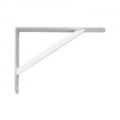   250 mm x 300 mm x 30 mm nagy teherbírású polctartó konzol fehér