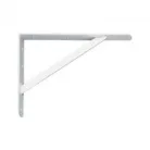 250 mm x 400 mm x 30 mm nagy teherbírású polctartó konzol fehér