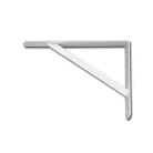 250 mm x 400 mm x 30 mm nagy teherbírású polctartó konzol fehér