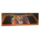 LED-es háttérvilágítású nagyméretű egérpad 80 x 30 cm - színes oroszlán mintával