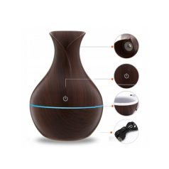   Aromaterápiás párásító RGB világítással - sötét színben