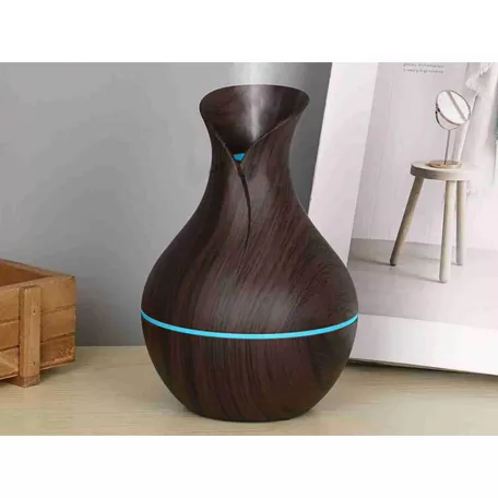 Aromaterápiás párásító RGB világítással - sötét színben