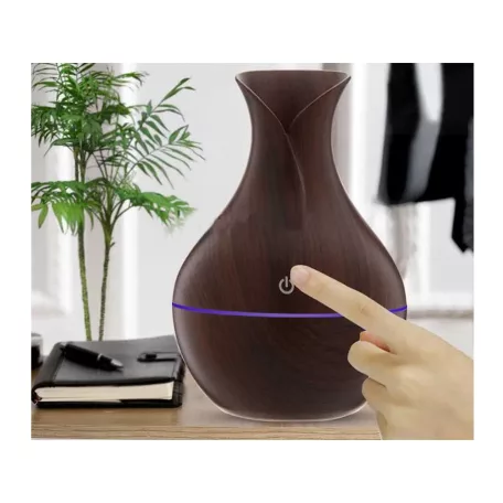 Aromaterápiás párásító RGB világítással - sötét színben