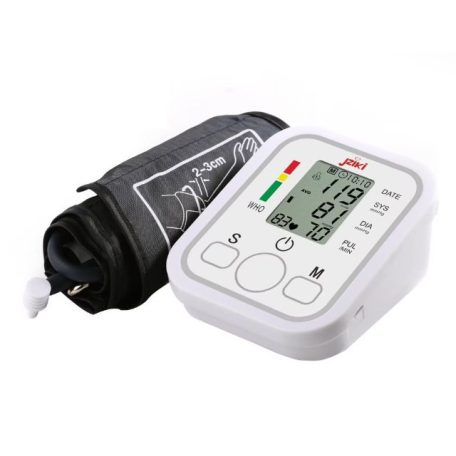 Digitális vérnyomásmérő LCD kijelzővel fehér színben