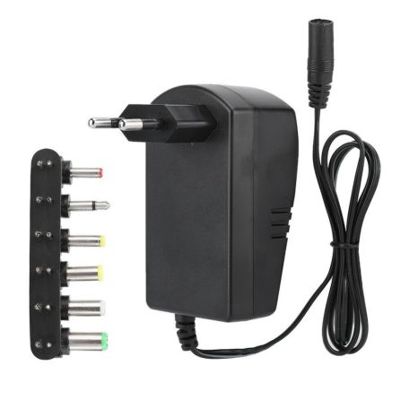 30W 100/240V állítható feszültségű tápegység 6 különböző csatlakozóval