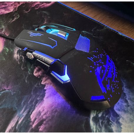 Weibo S10 gamer optikai 6 gombos egér LED-ekkel - 3200 dpi