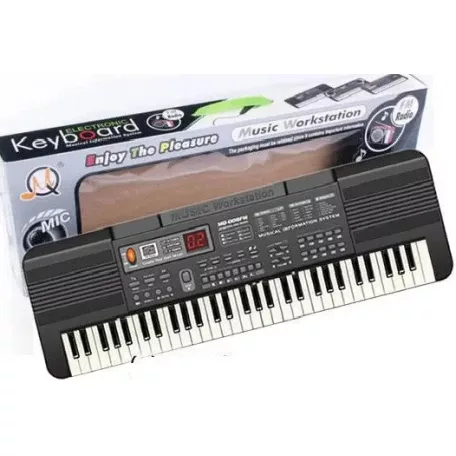 61 billentyűs 5 oktávos gyerek szintetizátor mikrofonnal LED kijelzővel