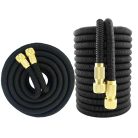 45 méteres csavarodásmentes locsolócső locsolófejjel fekete színben