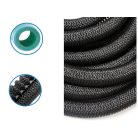 45 méteres csavarodásmentes locsolócső locsolófejjel fekete színben