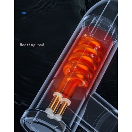 Átfolyós elektromos vízmelegítő csap LED kijelzővel fehér színben - 3000W