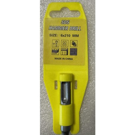 6×210 mm SDS ütvefúrószár – erős, precíz és tartós megoldás betonhoz és falazathoz