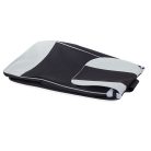 Fekete-szürke összehajtható kerekes bevásárlótáska