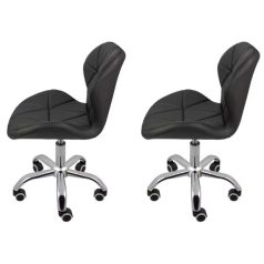 2 db steppelt irodai forgószék fekete színben