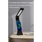 3az1-ben asztali lámpa, telefontöltő és óra - 15 W