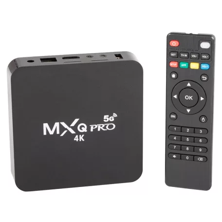 Smart TV BOX multimédia lejátszó távirányítóval - android, 4k 