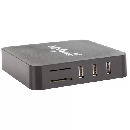 Smart TV BOX multimédia lejátszó távirányítóval - android, 4k 