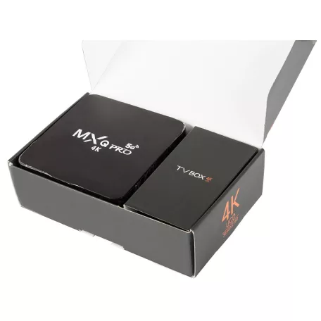 Smart TV BOX multimédia lejátszó távirányítóval - android, 4k 