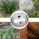 Térkő tisztító, gyomeltávolító kefe fűkaszához - 8"