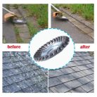 Térkő tisztító, gyomeltávolító kefe fűkaszához - 8"