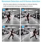 Kültéri Wi-Fi-s vízálló biztonsági kamera automatikus mozgáskövetéssel