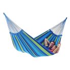 2 személyes függőágy erős anyagból - kék, sárga, zöld színben - 280 cm x 150 cm