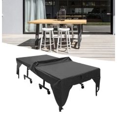   Kopásálló, vízálló ping-pong asztal védőhuzat fekete színben - 280 cm x 153 cm x 73 cm