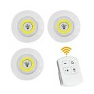 Öntapadós 3 lámpás szett - távirányítóval