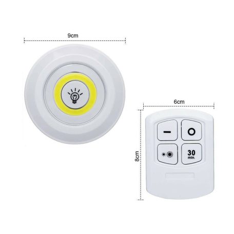 Öntapadós 3 lámpás szett - távirányítóval