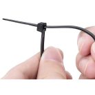 100 db kábelkötegelő 4 x 300 mm - fekete
