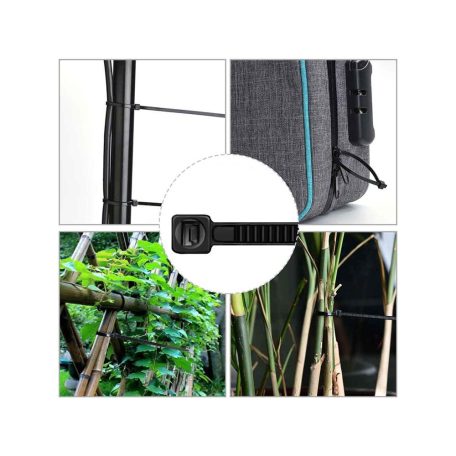 100 db kábelkötegelő 4 x 300 mm - fekete