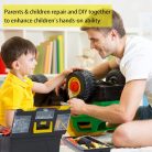 XXL 38 cm x 20 cm x 18 cm tartós strapabíró műanyag szerszámosláda